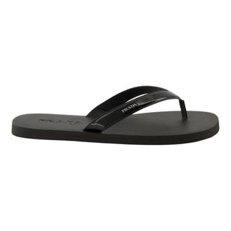 Prada Heren, Schoenen, Zwart, Maat: 41 EU Leer