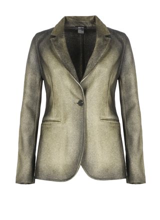 Avant Toi Green Gradient Spear Collar Jacket