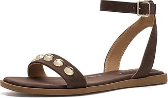 Journee Collection Primrose Womens Sandals Chocolate Nubuck : 7.5 M, Synthetic