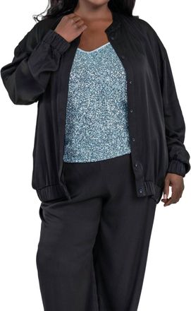 Nouvelle/Silk95Five Brooklyn Bomber Jacket In Black