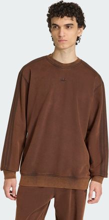 adidas Mens adidas Premium Essentials Retro Washed Crew Sweatshirt