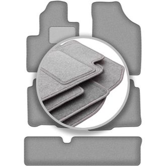 OEM Alfombrillas Gris Ceniza Para Hyundai Santa Fe Ii 7 Plazas (2006-2012)