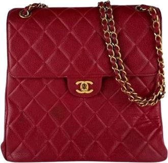 Chanel Pre-owned Vintage Schoudertas - Dames - Vintage Schoudertas - Rood - ONE Size - Leer - Vintage