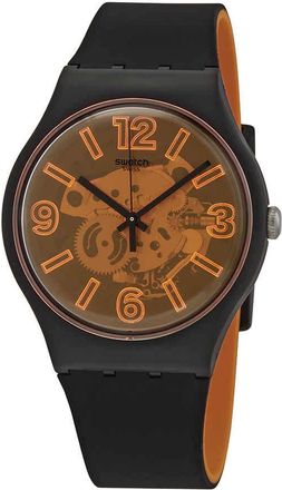 Swatch Orangeboost Semi-transparent Dial Unisex Watch SUOB164