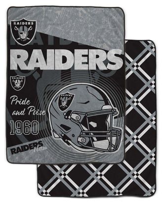 Pegasus Sports Las Vegas Raiders Nfl Team Helmet Oversized Fleece Blanket