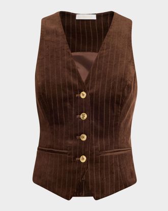 Ramy Brook Noelle Striped Vest