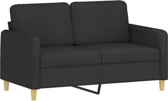 vidaXL Sof&aacute; De 2 Plazas De Tela Negro 120 Cm Vidaxl