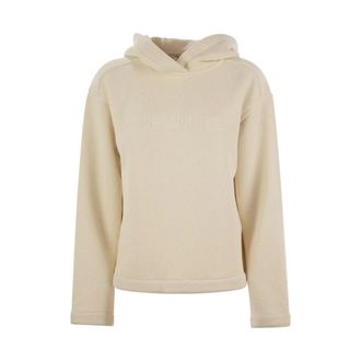 Max Mara Oversized Hoodie - Dames - Hoodies - Beige - XS - Katoen - Hoodies & sweatvesten