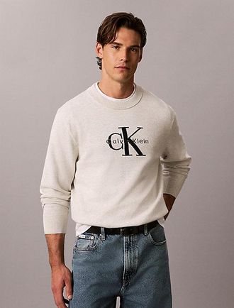 Calvin Klein Jersey Holgado De Algod&oacute;n Con Logo Gr&aacute;fico