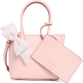 Nanette Lepore Convertible Satchel with Pouch in Peachy Pink at Nordstrom Rack