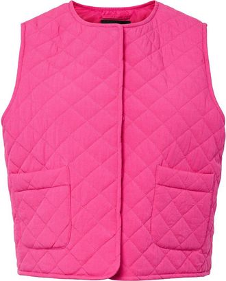 Pieces Gewatteerd mouwloos vest