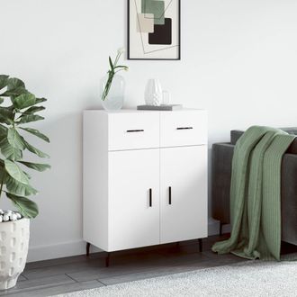 vidaXL Aparador De Madera De Ingenier&iacute;a Blanco 69,5x34x90 Cm Vidaxl