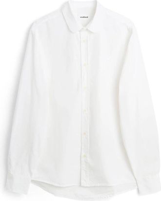 Soulland Ollie Poplin Shirt - Dames - Overhemden - Wit - L/Xl - Katoen - Overhemden