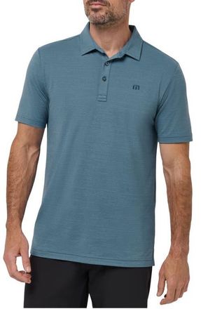 Travis Mathew The Heater Solid Short Sleeve Performance Polo in Copen Blue at Nordstrom, Size Xx-Large