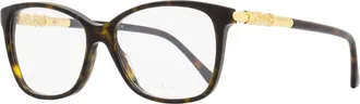 Jimmy Choo London JC292 Rectangular Acetate Eyeglasses - Brown