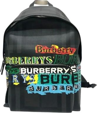 Burberry Pre-owned Vintage Backpack - unisex - Burberry Vintage - Vintage Backpacks - Gray - ONE SIZE - Pre-owned