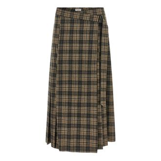 Brunello Cucinelli Mujer, Faldas, Marr&oacute;n, Talla: XS