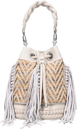 La Carrie Legacy Bucket - Dames - Schoudertassen - Beige - ONE Size - Leer - Tassen