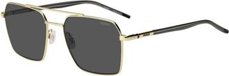 HUGO BOSS HG 1348/S J5G(Ir) Zonnebril - Heren - Zonnebrillen - Geel - 57 MM - Accessoires