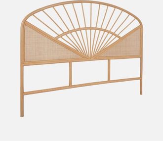 Sweeek Cabecero De Rat&aacute;n Natural Y Ca&ntilde;a