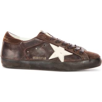 Golden Goose Super Star - male - Golden Goose - Sneakers - Brown - 7 UK - Shoes