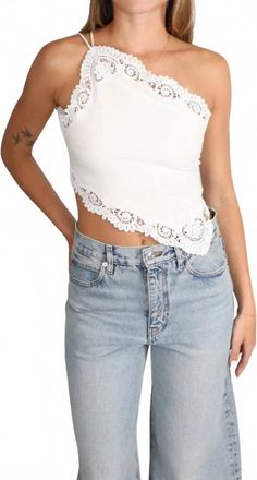 Poss&eacute; Womens Darya Top In Cream