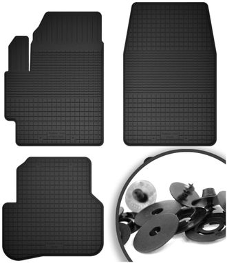 OEM Alfombrillas De Goma + Topes Para: Mazda 3 I Bk Hatchback (2003-2009)