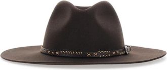 Golden Goose Fedora - Heren - Hoeden - Bruin - L - Wol - Accessoires