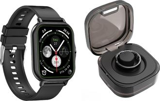 Pursonic Smart Watch & Wellness Ring Bundle in Black at Nordstrom