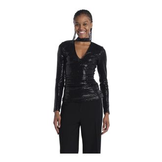 Le Twins Mujer, Camisetas, Negro, Talla: M