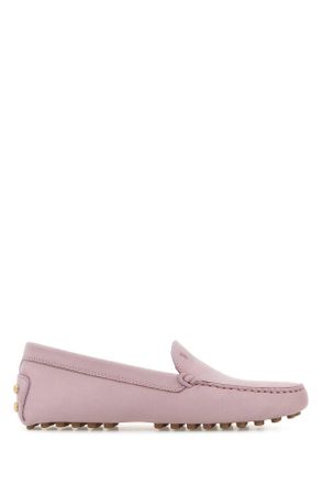 Tod's Tods Antiqued Pink Suede Loafers
