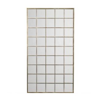 The Libra Company Blakely Floor Standing Leaning Mirror - MDF/Iron - L3.5xW100xH180 cm in Clear