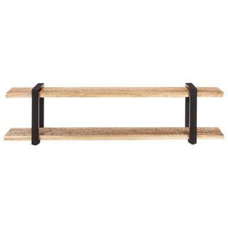 Berkfield Home TV Cabinet 160x40x40 cm Solid Rough Mango Wood in Brown | Size: 160 x 40 x 40 cm