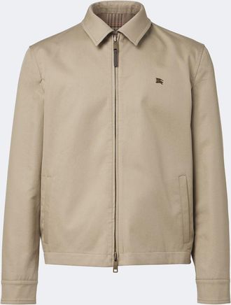 Burberry Chaqueta blouson de gabardina de algod&oacute;n