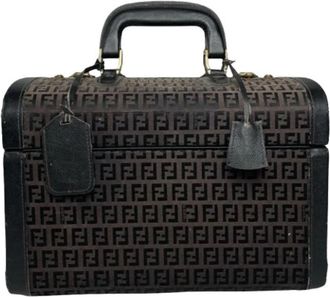 Fendi Pre-owned Handbags, female, Brown, Size: ONE SIZE Pre-owned Canvas Handbag