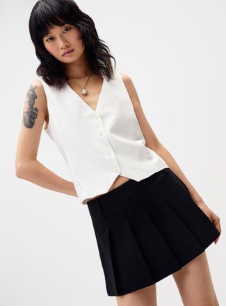 Twik Womens Supple viscose-linen blend vest