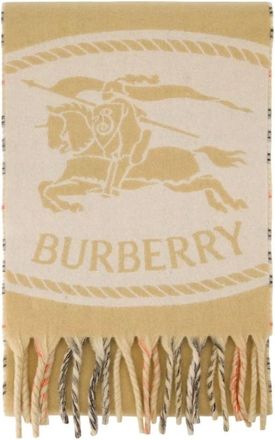 Burberry Accessoires, Dames, Beige, ONE Size, Kasjmier, Mu Knight St To Chck Scarf