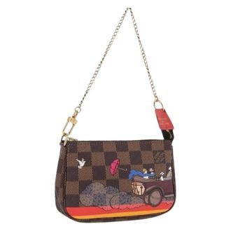 Louis Vuitton Pre-owned Mini Pouch - Dames - Pre-owned - Bruin - Maat: ONE Size