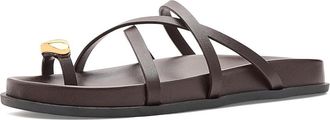 Marc Fisher Braidey Womens Dress Sandals Dark Brown Leather : 9.5 M