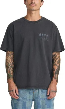 Rvca Big Press Cotton Graphic T-Shirt in Black at Nordstrom, Size Xx-Large