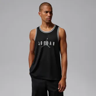 Nike Jordan Mens Jordan Brooklyn Mesh Jersey in Black | IF1855-010