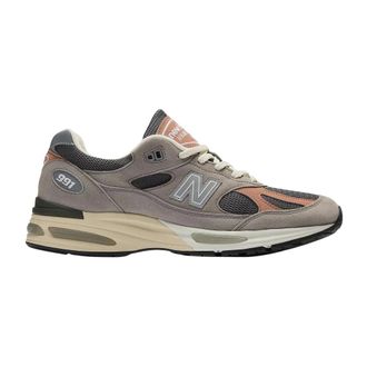 New Balance Sneakers, male, Gray, Size: 8 1/2 US Made in UK 991v2