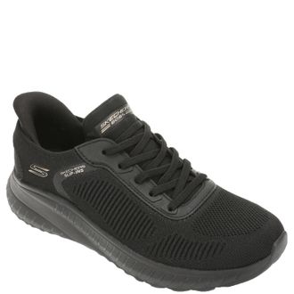 Skechers Womens Bobs Squad Chaos Current Muse Sneaker, Black Textile, 5 UK