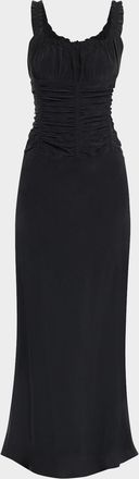 Staud Nic Silk Maxi Dress