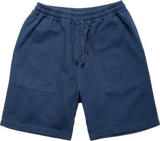 Service Works Chef shorts met logopatch en trekkoord - Blauw