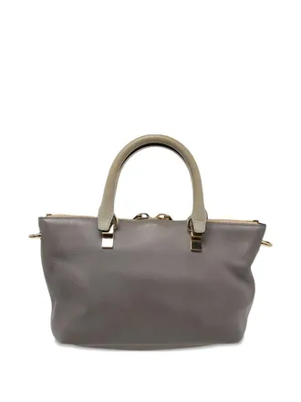 Chlo&eacute; Bailey rolled-handles chain tote bag - women - Calf Leather - One Size - Grey