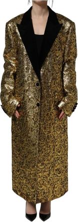 Dolce & Gabbana Mujer, Abrigos, Amarillo, Talla: S