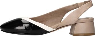 Lorena Paggi Leren Slingback Pump - Dames - Muiltjes - Veelkleurig - 37 EU - Leer - Schoenen