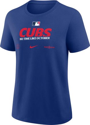 Nike Chicago Cubs 2026 Postseason Authentic Collection Nike Womens MLB T-Shirt in Blue | 01K94EWEJW-D28