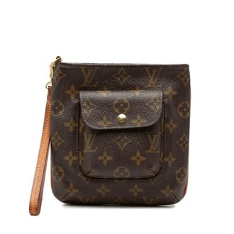 Louis Vuitton Brown Pvc Leather Pouch (Pre-Owned)